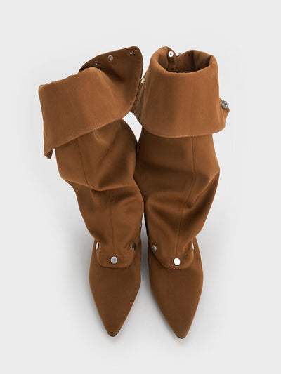 Droptop Convertible Kitten Heel Boots