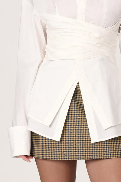 Échelon Wrapped Blouse