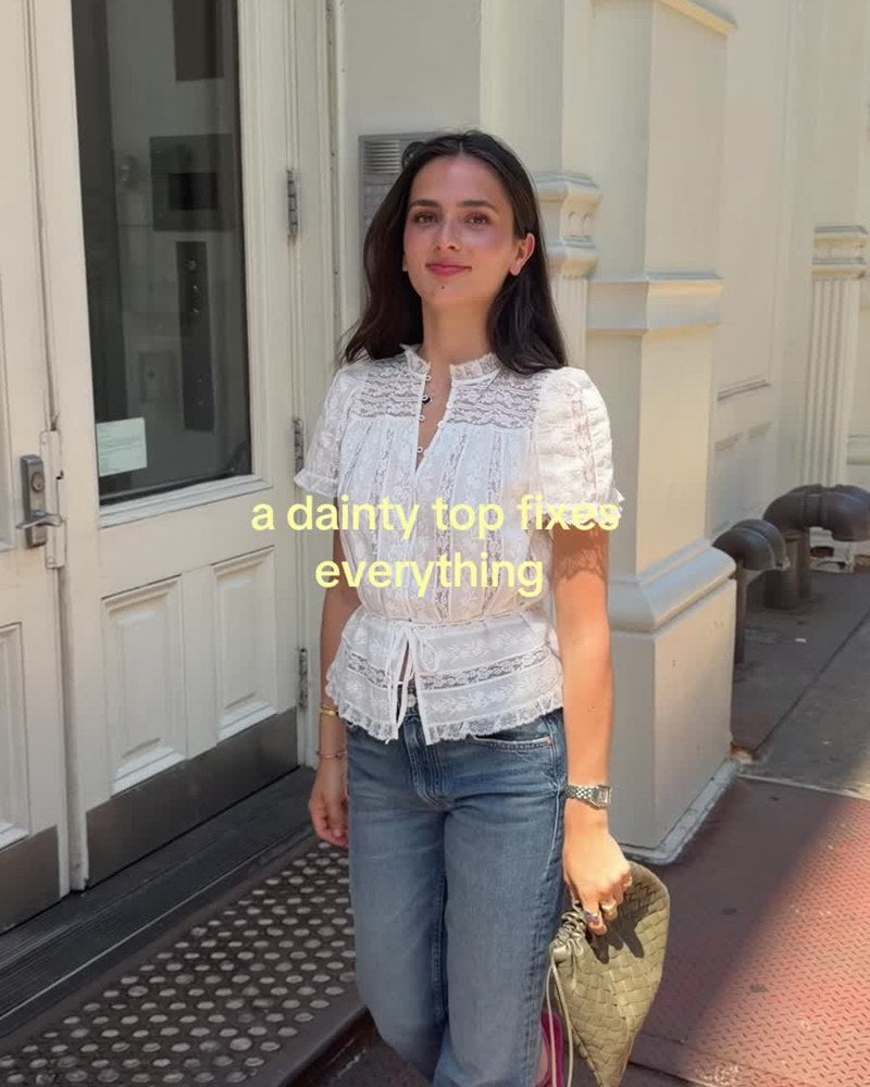 Mirage Lace Shirt — A dainty top fixes everything
